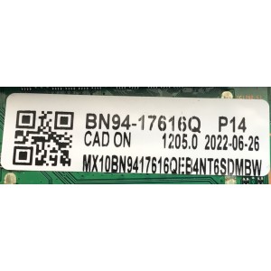 MAIN PARA SMAR TV SAMSUNG 4K RESOLUCION (3840 x 2160)  / NUMERO DE PARTE BN94-17616Q / BN41-03014 / BN97-19680H / NUMERO DE PANEL CY-TB075FMEV1H / DISPLAY BN96-50413A / HV750QUB-S7B / MODELO QN75Q80BA